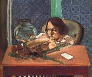 Fish tank after a woman Henri Matisse